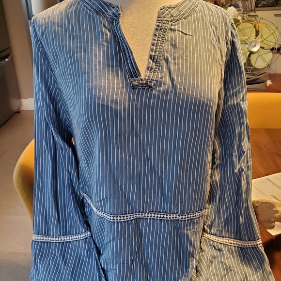 Striped Peasant Shirt - Picture 1 of 4